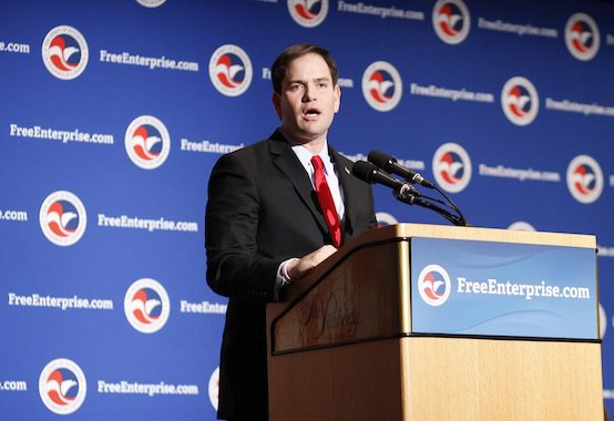 Marco Rubio at the Chamber of Commerce, March 2013 | Sarah_Elliott / Flickr