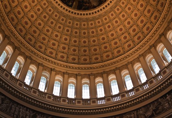 Interior of the Capitol dome. gary718 / Shutterstock.com
