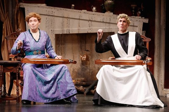 Arnie Burton and Robert Sella in The Mystery of Irma Vep, by Charles Ludlam, from Red Bull Theater at the Lucille Lortel; photo by Carol Rosegg
