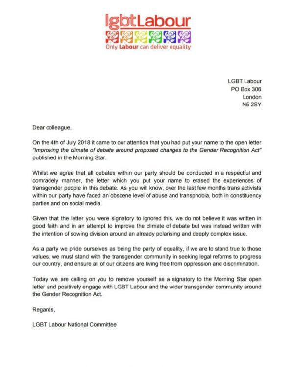 Essay Writing On Child Labour Do You Understand What The Lgbt Labour National Committee Is Saying It Wants People Who Signed A Letter Saying That The Issue Should Be Debated Without Essays On Memory also World War 1 Causes Essay Rod Dreher The American Conservative Exemplification Essay