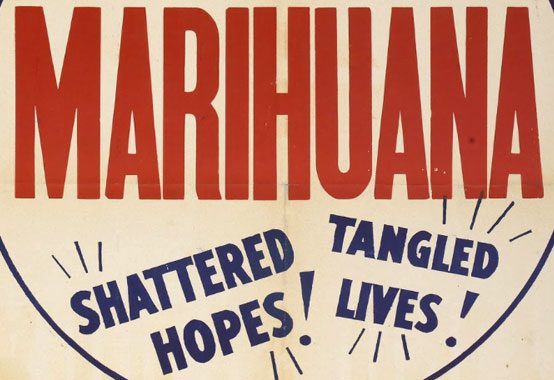 Detail from a poster for Reefer Madness