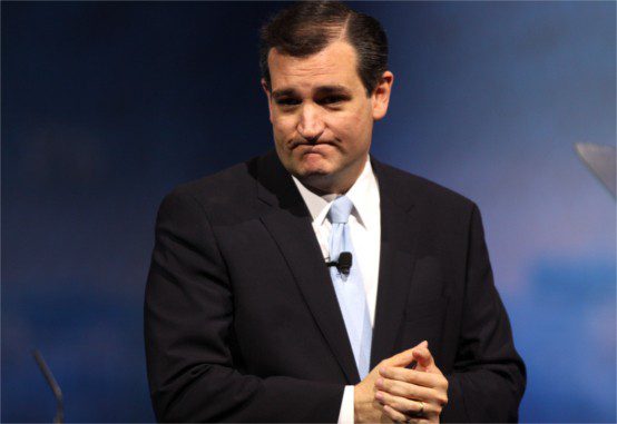 Ted Cruz abashed