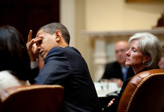 obama sebelius frustrated