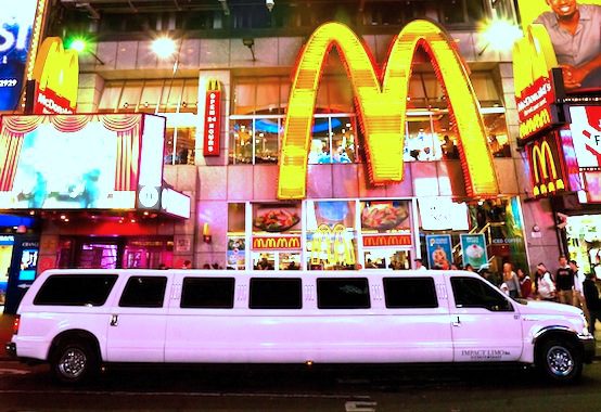 stretch limo times square