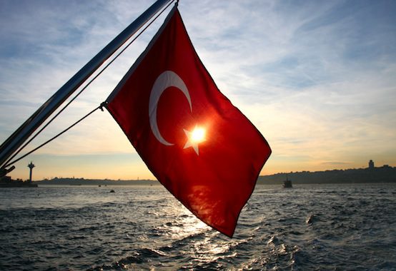 turkey flag sun