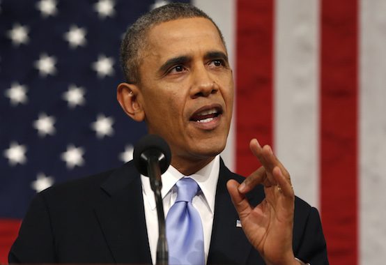 President Barack Obama delivers his State of the Union address in Washington, D.C.