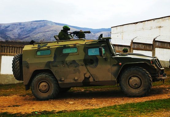 crimea russian military vehicle