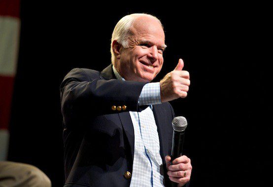 John McCain thumbs up