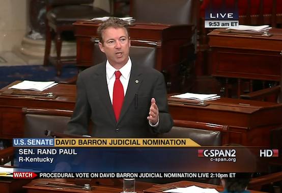 Rand Paul Barron filibuster