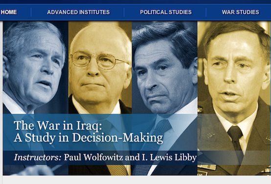 Scooter Libby & Paul Wolfowitz to Teach Iraq “Decision-Making”