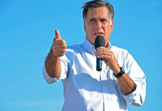 Mitt Romney bad thumbs up