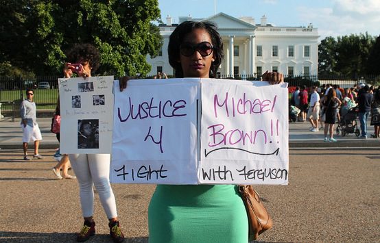 mike brown protest