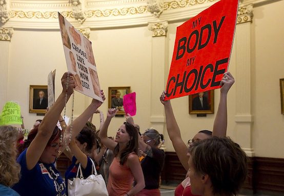 abortion wendy davis texas protest