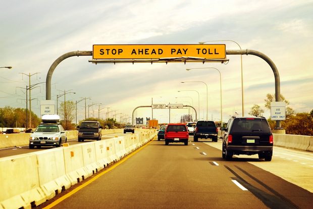 stop ahead pay toll