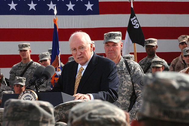 Cheney flag soldiers