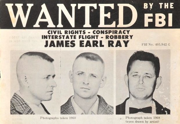 James Earl Ray wanted poster