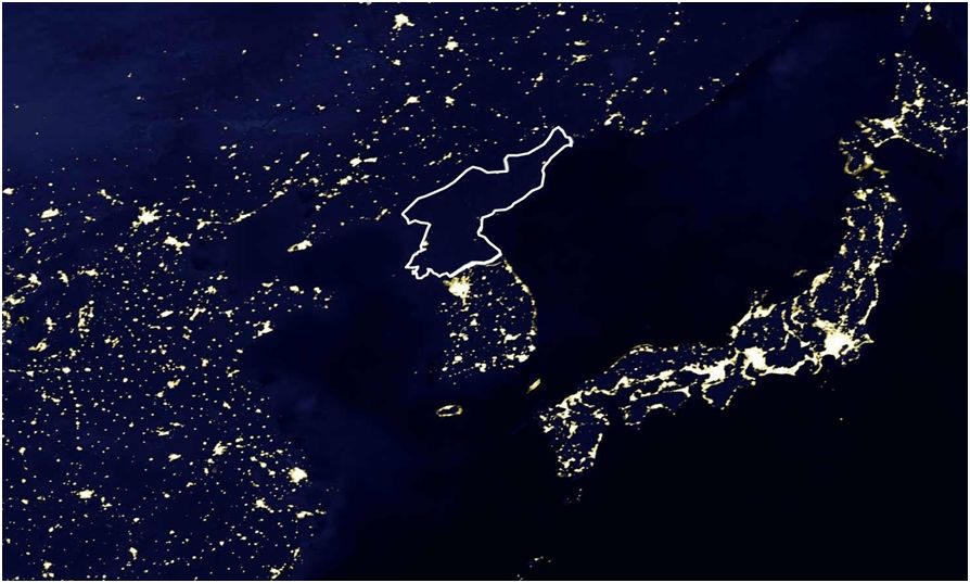 north korea satellite nasa lights OLD