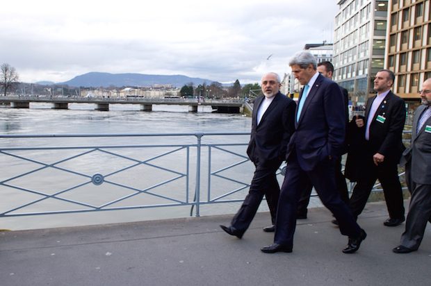 Switzerland: Secretary Kerry Takes Walk Through Geneva With Iranian Foreign Minister Zarif During Break in Nuclear Program Talks