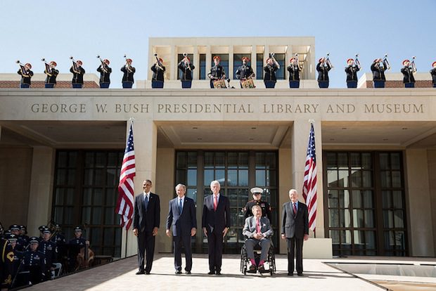 George W Bush presidential library dedication