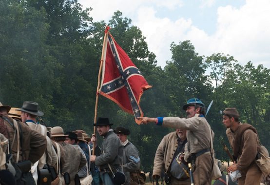 confederate flag reenactors gettysburg