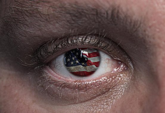 us flag eye