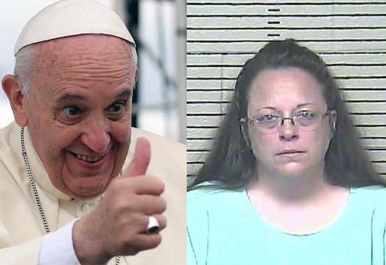 pope francis kim davis