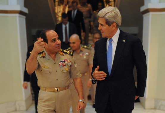 Secretary_Kerry_Bids_Farewell_To_Egyptian_Minister_of_Defense_General_al-Sisi