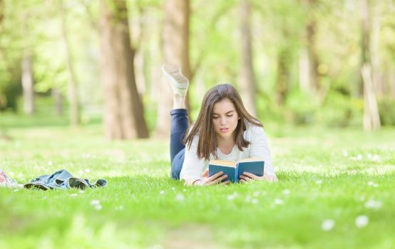 Student reading