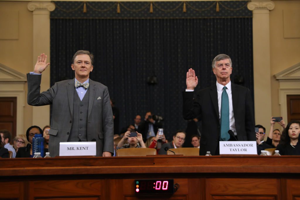 Amb. William Taylor And Deputy Assistant Secretary Of State George Kent Testify At Impeachment Hearing