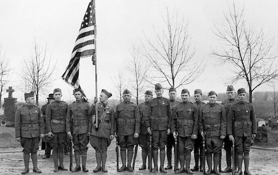 World War I veterans on Veteran's Day in Chicago, ca.1928