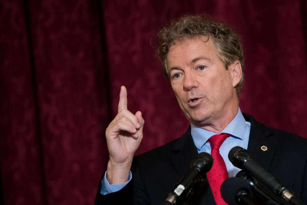Rand Paul Holds Press Conference On Trump's Executive Order On Health Care