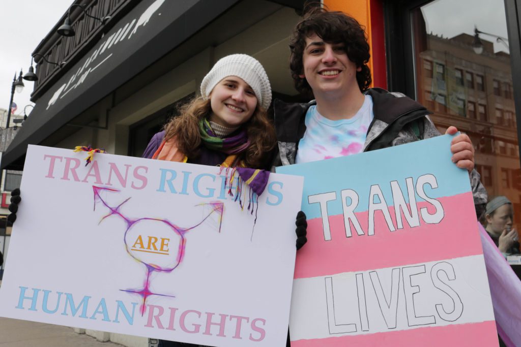 US-POLITICS-TRANSGENDER-PROTEST