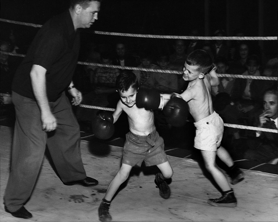 Small Boys Boxing 1948