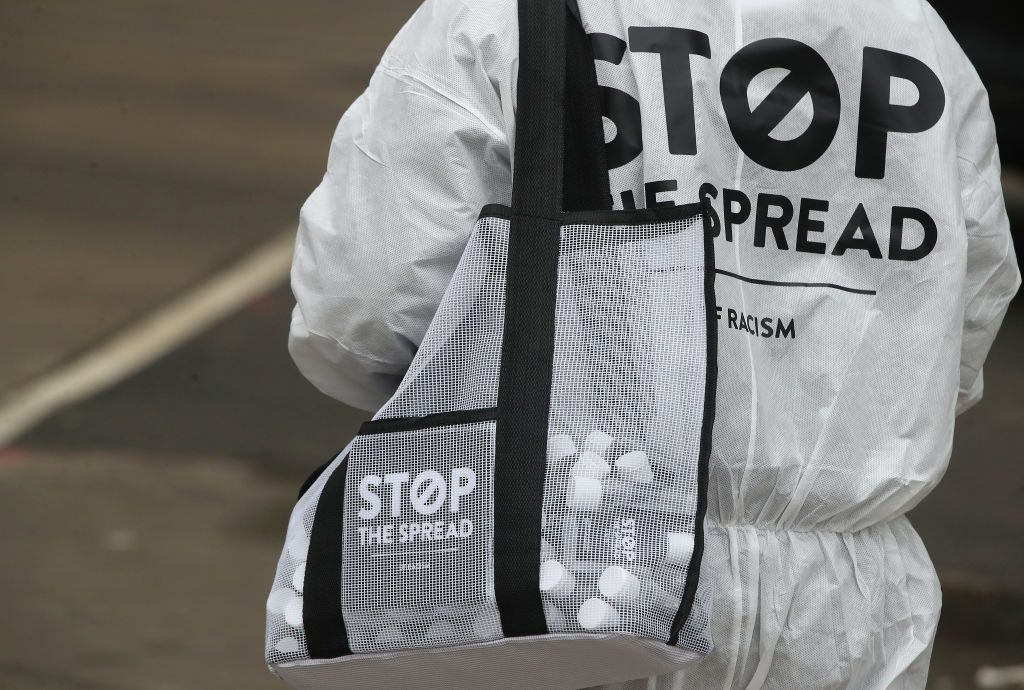 To combat growing xenophobia, as a result of the Coronavirus (COVID-19), The Chinese Canadian National Council for Social Justice, is using  hazmat-suited team handing out special had sanitizer to launch Stop The Spread