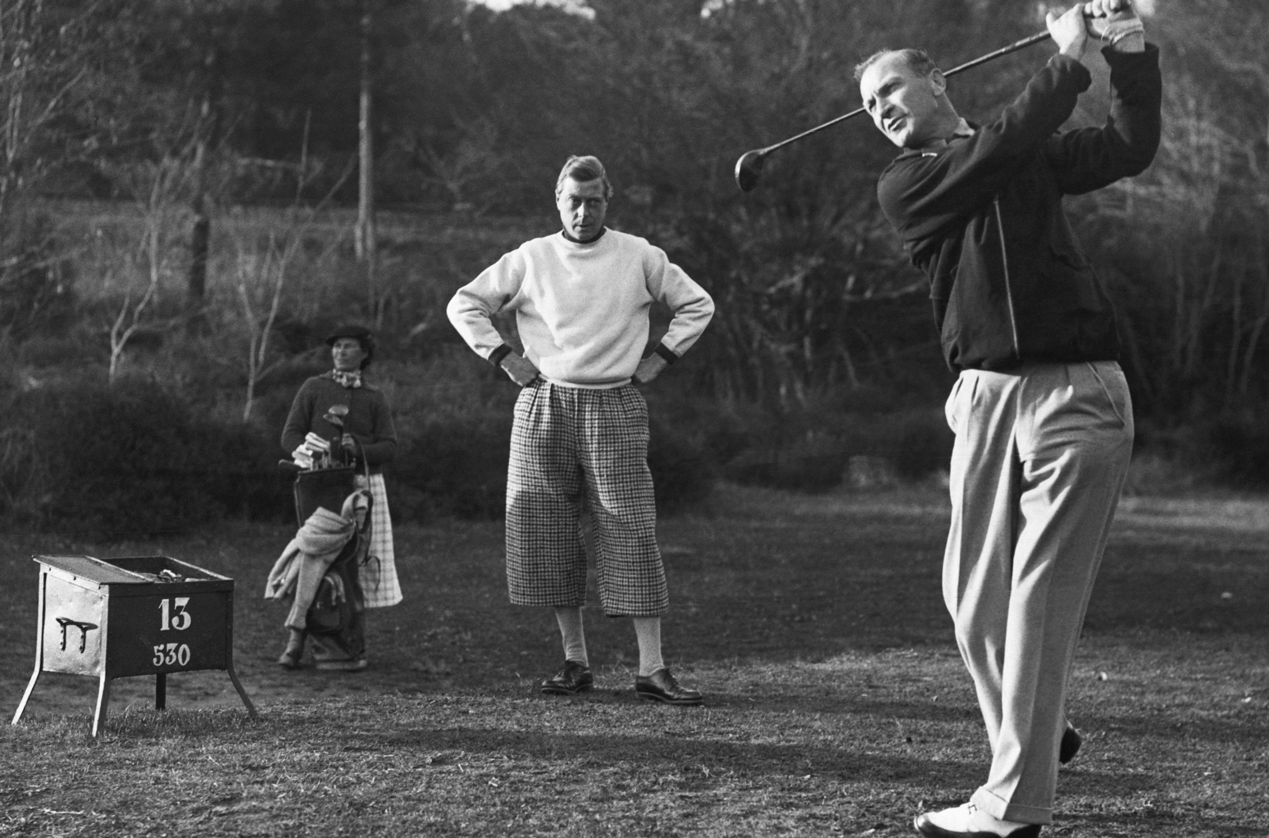 Archie Compston and Duke Play Golf