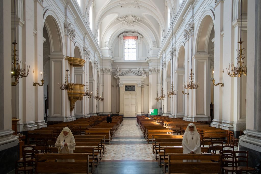Sunday Mass amid COVID-19 in Italy's Aversa