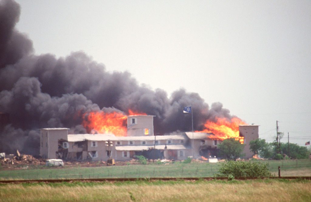 Explosion at Branch Davidian Compound