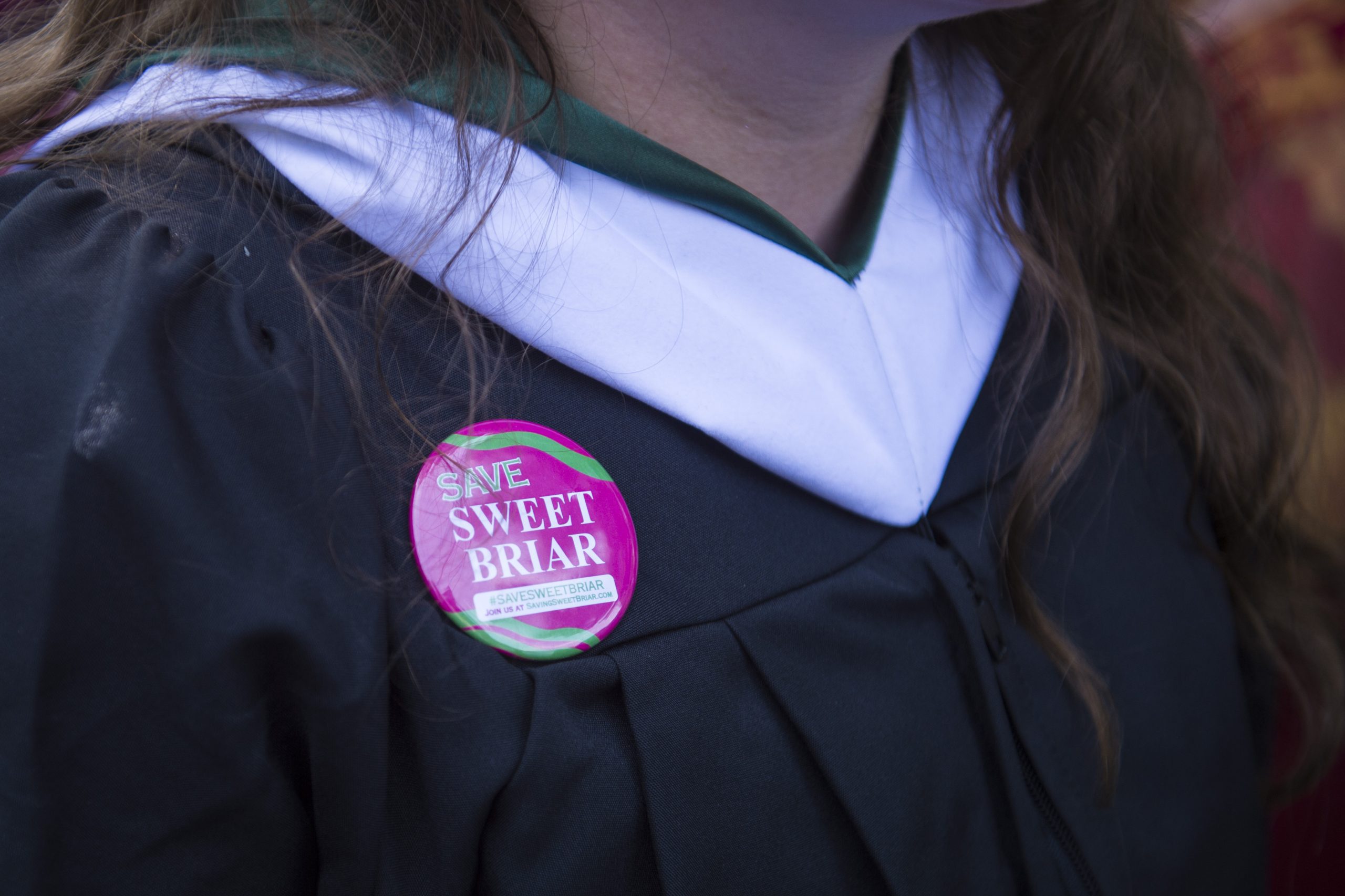 The final commencement ceremony at Sweet Briar College, a women's liberal arts college in southwest Virgina. The school is closing this summer due to funding shortfall.