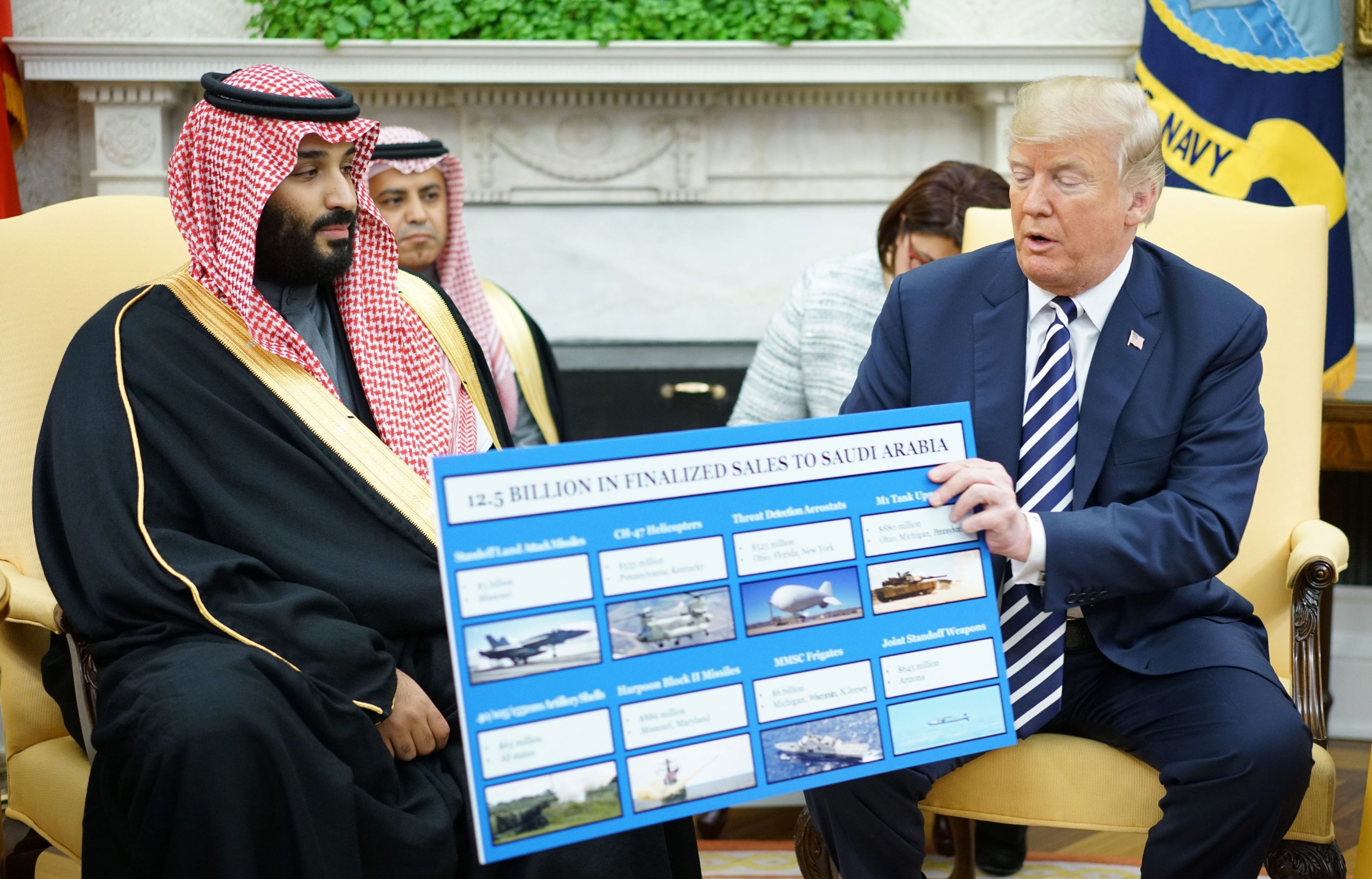 Turns Out Saudi Arms Deals Won’t Add a ‘Million’ Jobs to U.S. Economy