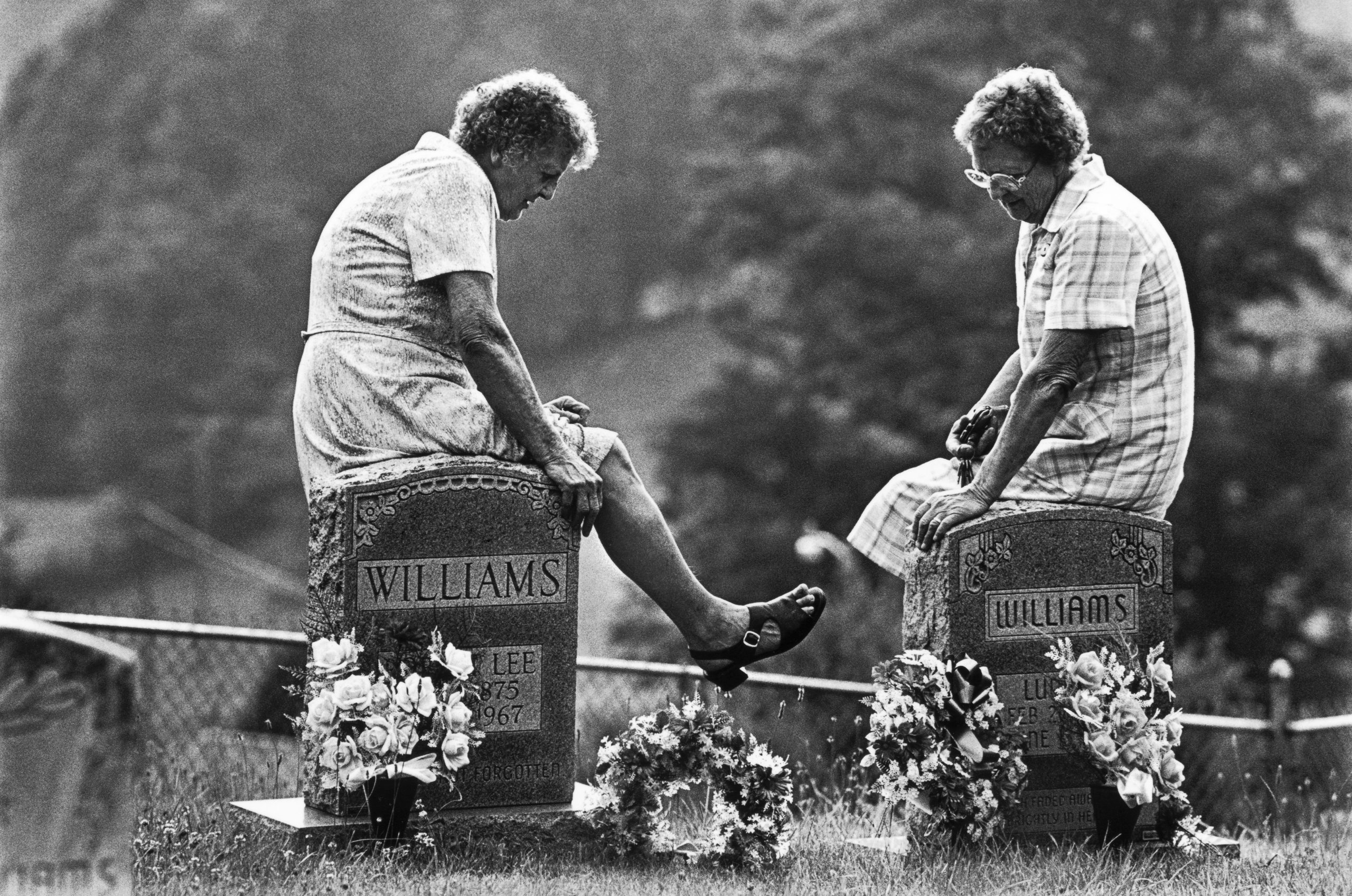 Women Visiting Family Graves