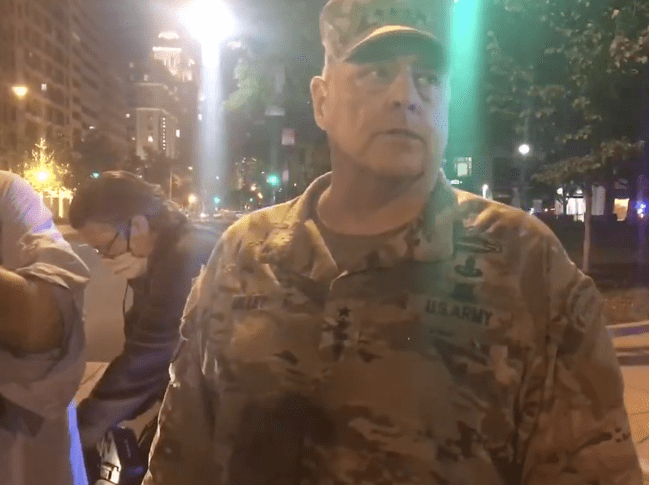 General Milley Checks on His Troops…On the Streets of D.C.