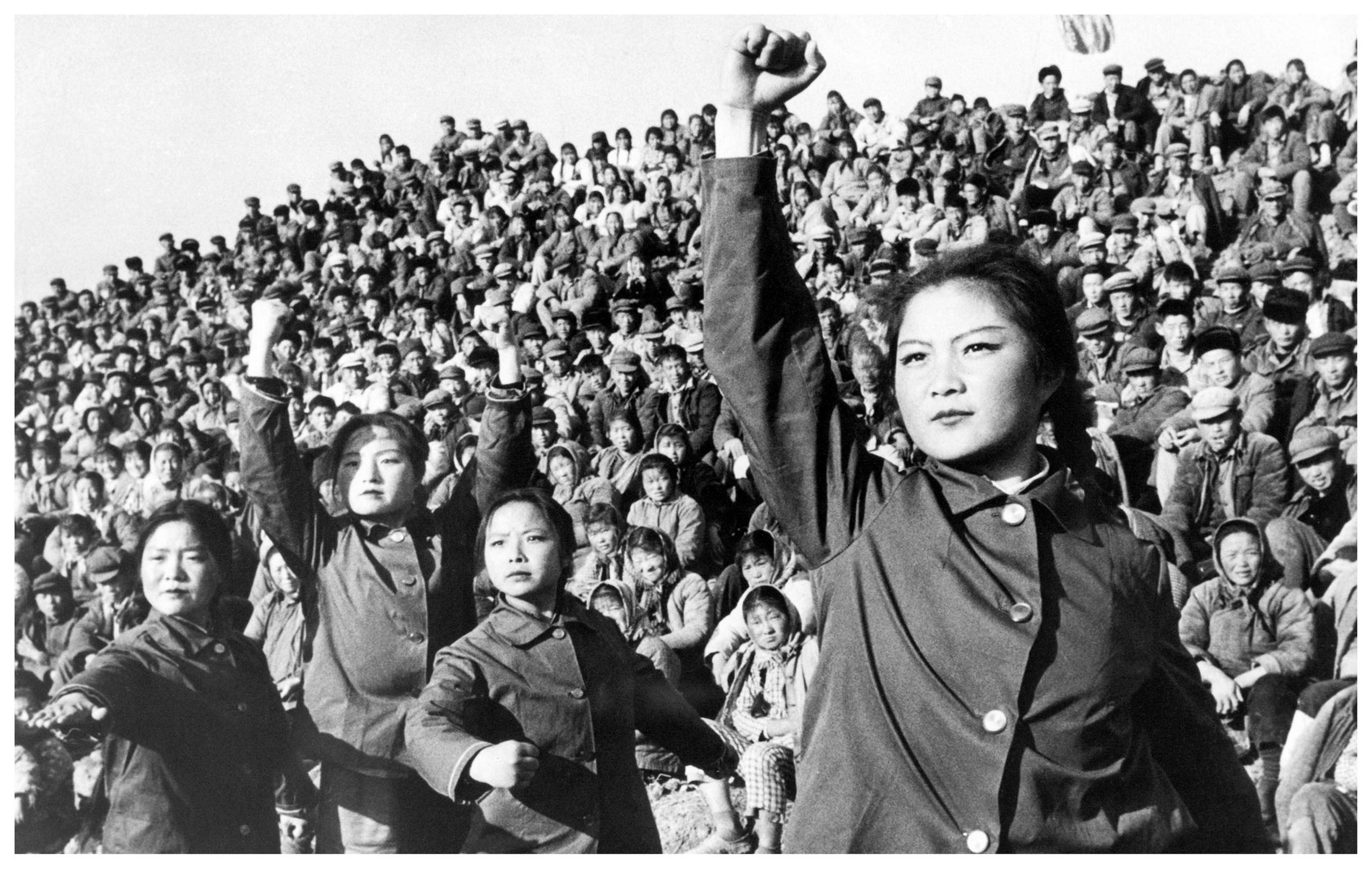 Chinese red guards during the cultural revolution.