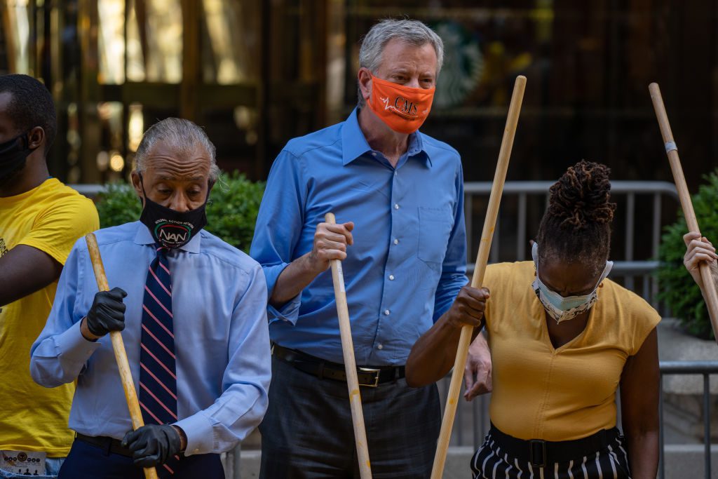 Black Lives Matter Mural Painted On Street In Front Of Trump Tower