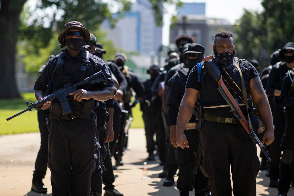 Black Militia Group Holds March In Louisville