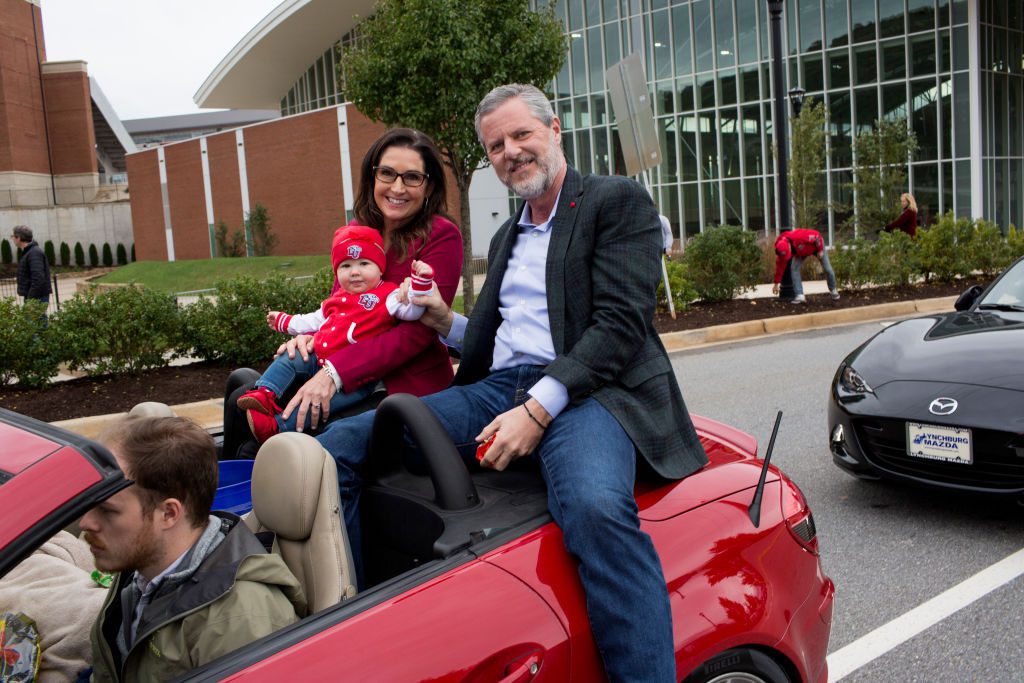 Jerry Falwell Jr with his wife Becki Falwell