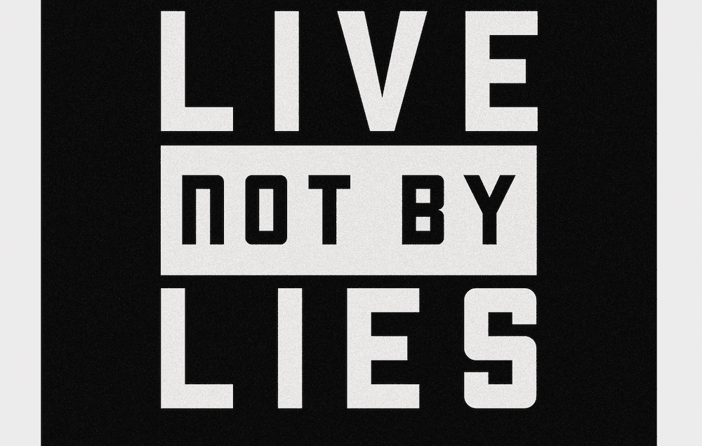 live not by lies