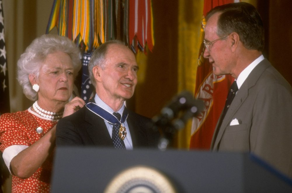 Brent Scowcroft;George H. W. Bush [& Wife]