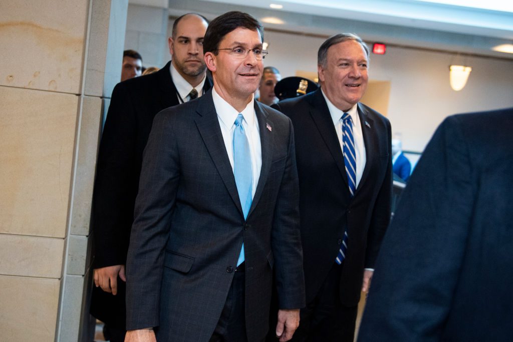 Mark Esper Mike Pompeo