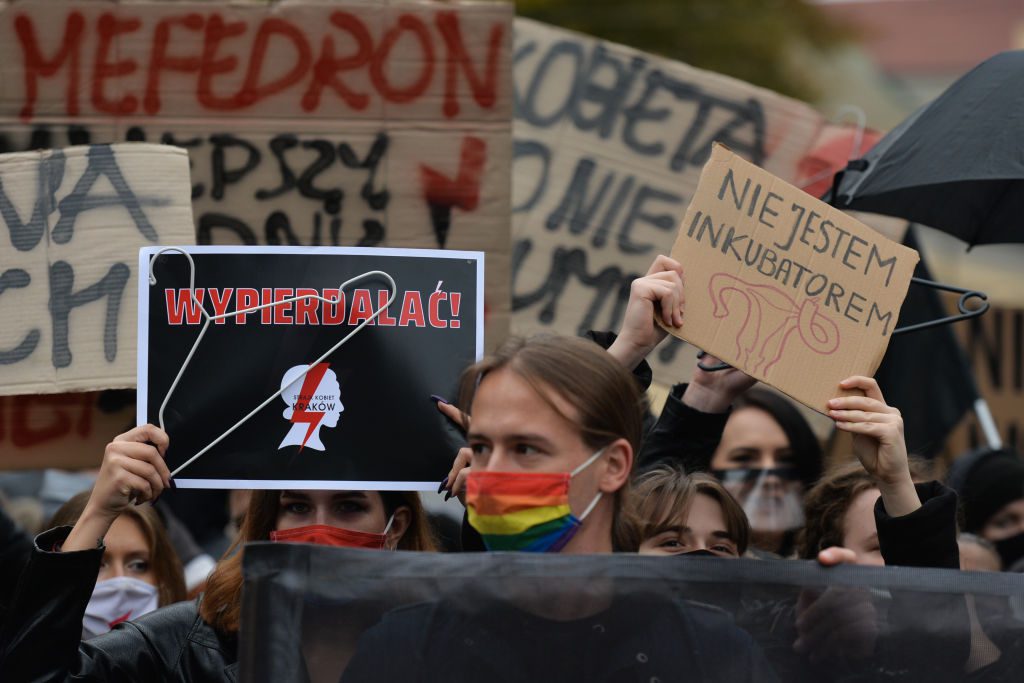 Protests Against Abortion Laws Continue In Poland