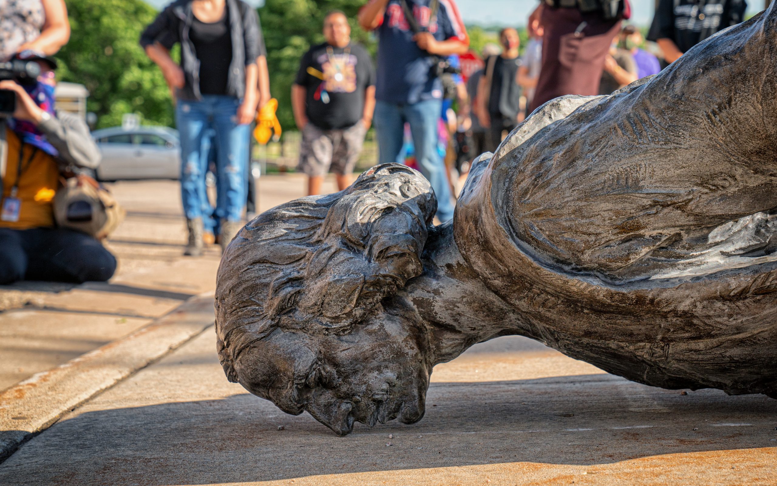 Christopher Columbus Statue Torn Down at Minnesota State Capitol